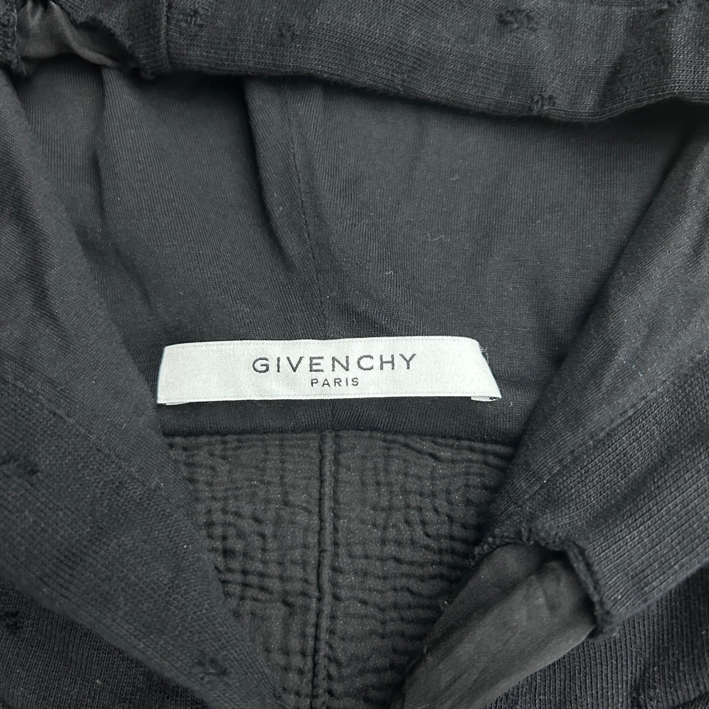 Givenchy Destroyed Logo Pullover Hoodie