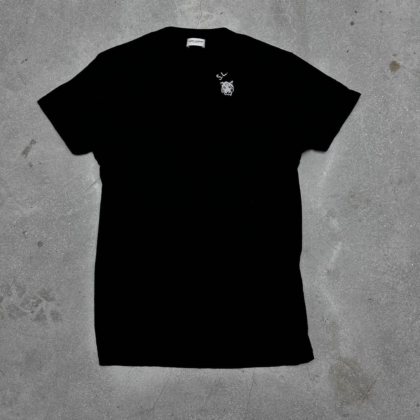 Saint Laurent Paris Tiger S.L crest shirt