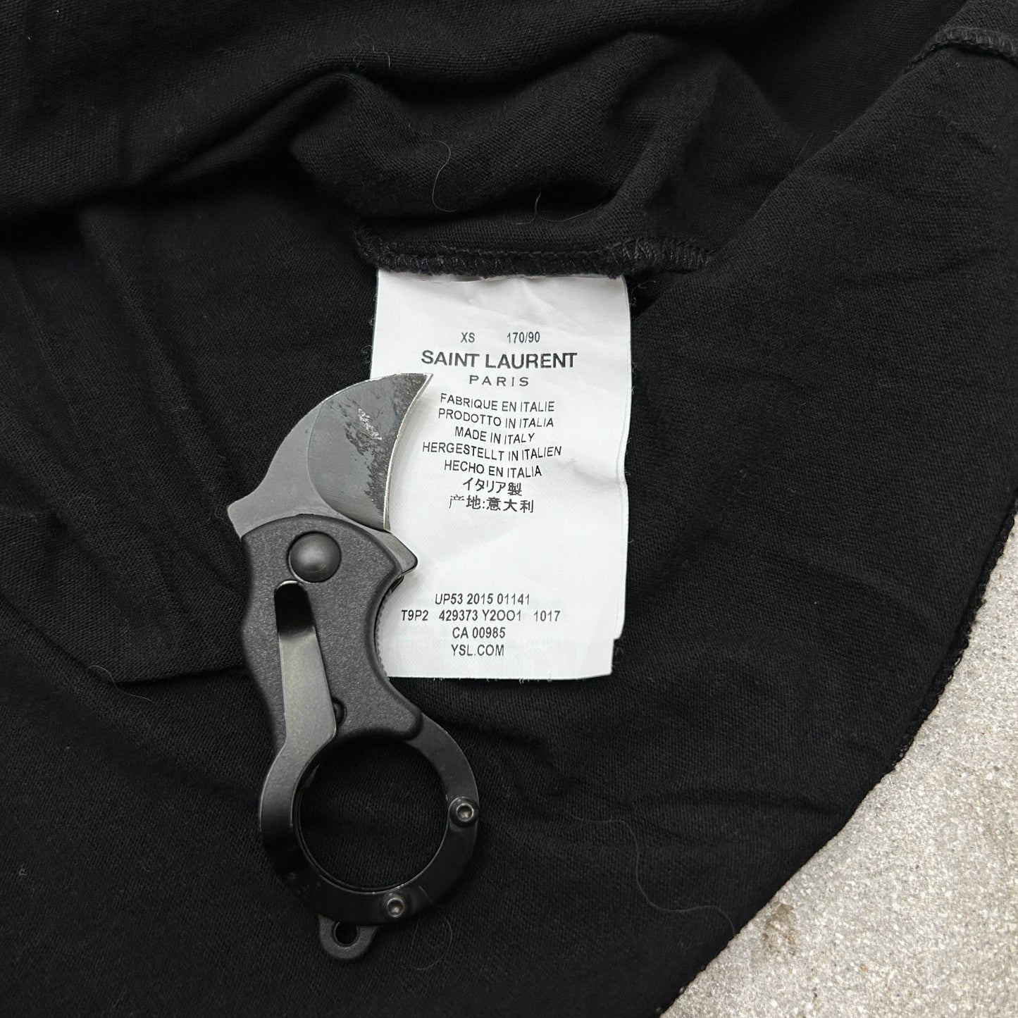 Saint Laurent Paris Tiger S.L crest shirt
