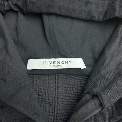 Givenchy Destroyed Logo Pullover Hoodie